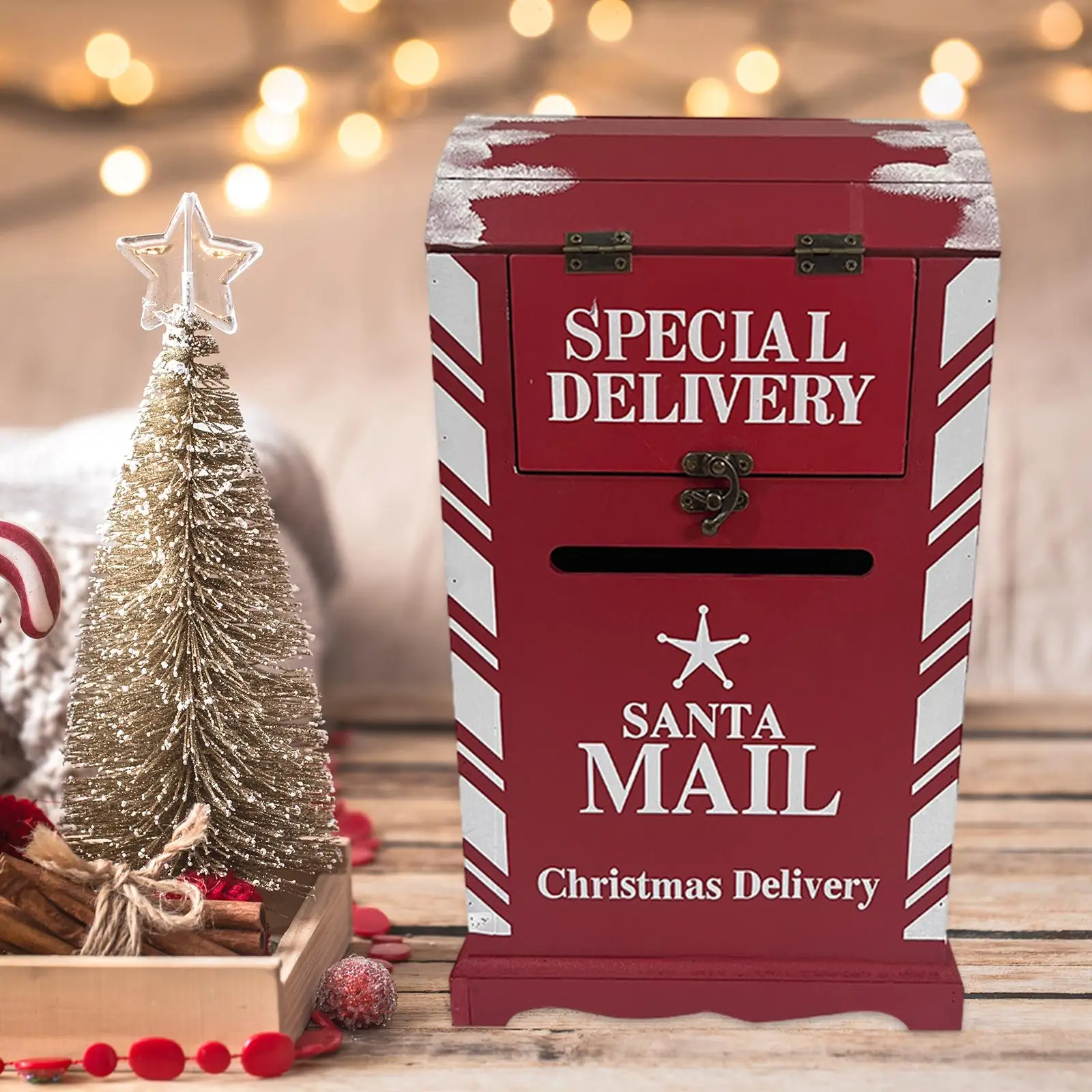 Santa Mailbox Christmas Decorations Christmas Delivery Mailbox Ornament Letter