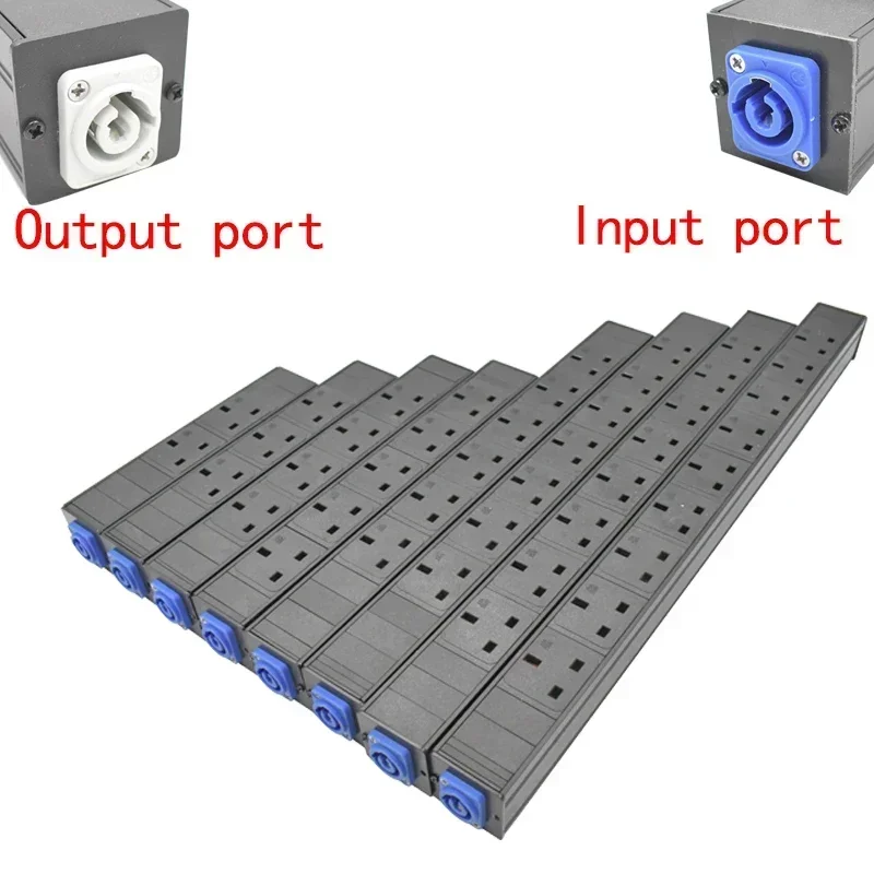 PDU power board Schuko Powerlink box power amplifier audio 3P aviation plug output 2-9AC UK socket