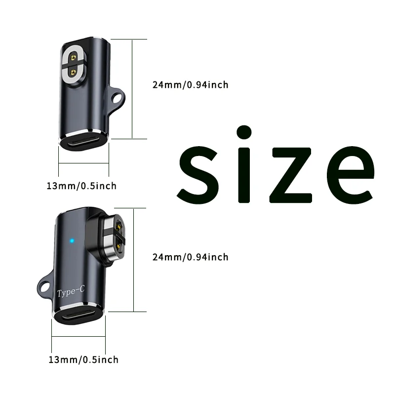 Magnetic Type-C/Lighitng Charging Adapter for Shokz AS800/S810/AS803, OpenRun Pro/Mini, OpenComm2 Conduction Headphones