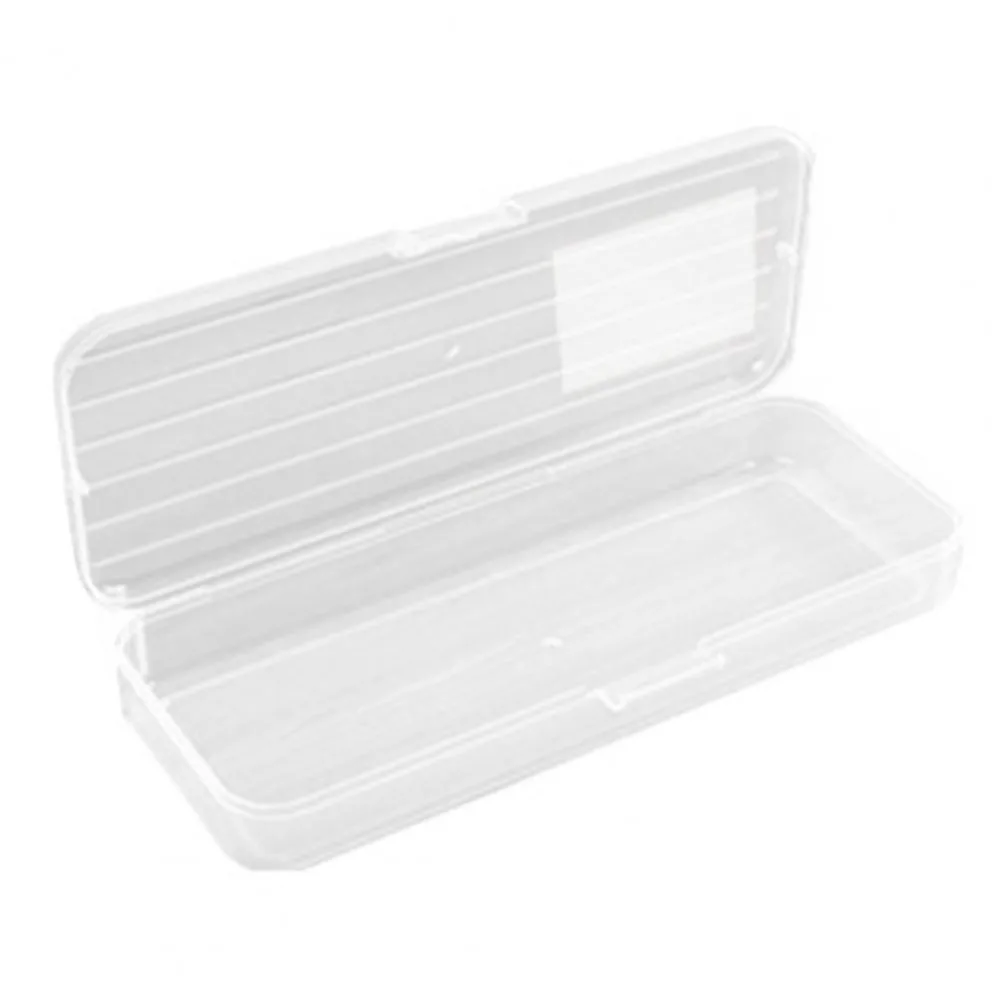 

Convenient Large Capacity Pencil Holder Plastic High-quality Storage Box Transparent Durable Clear Pencil Case Office Supplies