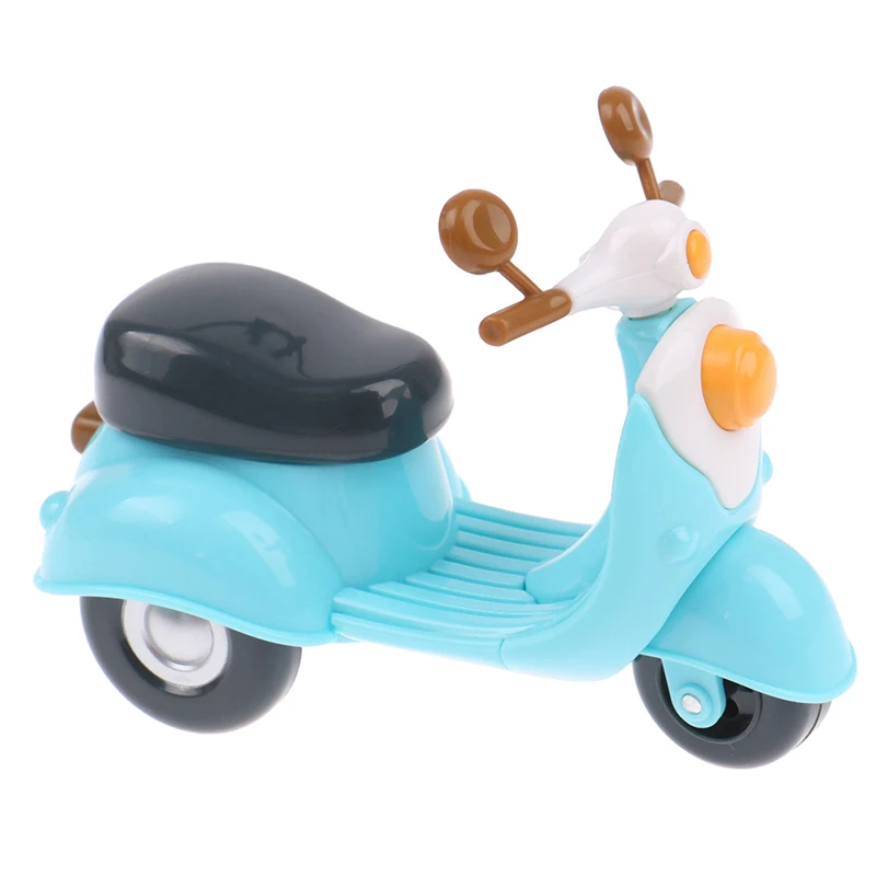 1:12 domek dla lalek miniaturowy kreskówka motocykl wózek meble Model Decor zabawka dla dzieci dziewczyna prezent