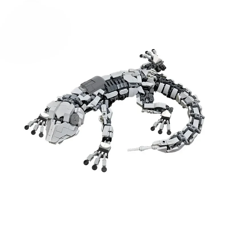 Building Blocks Mecha Gecko-10 Set - Reptile Fire Little Animal Salamander Dinosaur Bricks MOC Toy for Children Gifts