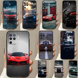 Cool Sports Car Case For OPPO A96 A76 A16 A94 A74 A54 A53 A57 S A15 A52 A72 A93 A5 A9 A31 A17 A77 A78 Coque