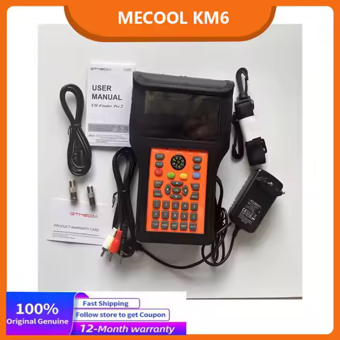 GTMEDIA V8 Finder Pro 2 Satellite Signal Finder Meter DVB-S2/T2 DVB-C Freesat LCD Display 1080P HD AHD H.265 Type C Port