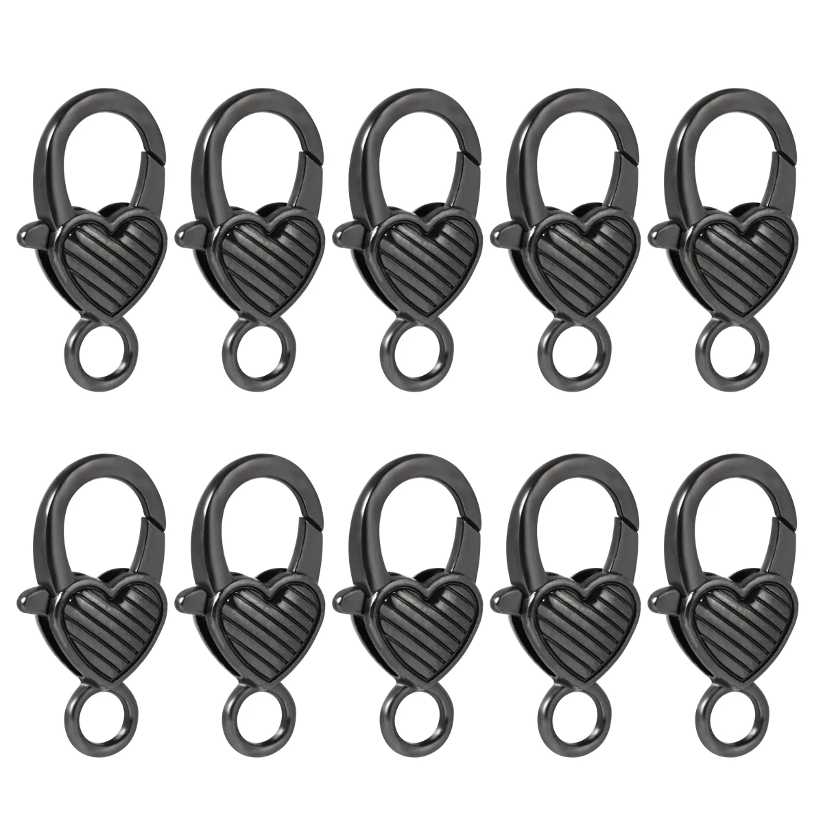 

Heart Shaped Lobster Clasp Alloy Jewelry Accessories for Bags Straps DIY Bracelets Necklaces Vintage Color Small Clasp Hook