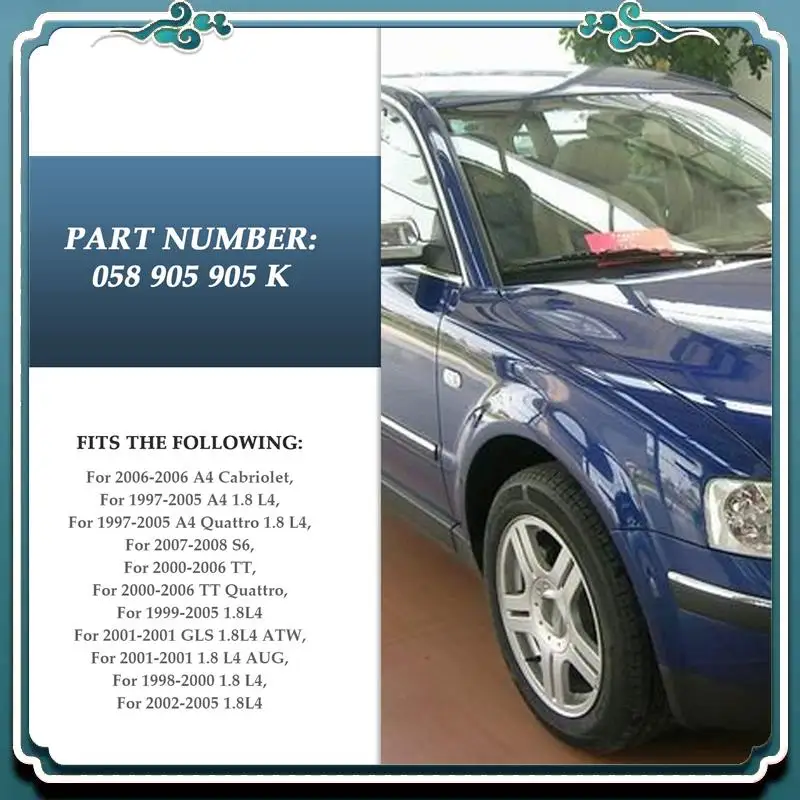 

Обратный клапан вакуумного воздушного насоса ABTU для A4 TT для Passat 1,8 T Номер детали: 058 905 291 058 905 291K