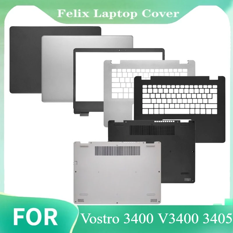 

For Vostro 3400 3401 3405 V3400 V3401 New LCD Rear Cover Front Frame Palm Pad Bottom Cover Top Cover black/silver