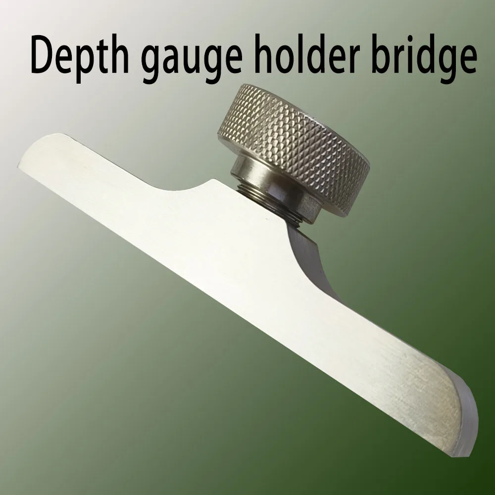 

Depth gauge holder bridge base Install on Dial indicator form depth height hole measuring instrument Diamter 8mm long101mm