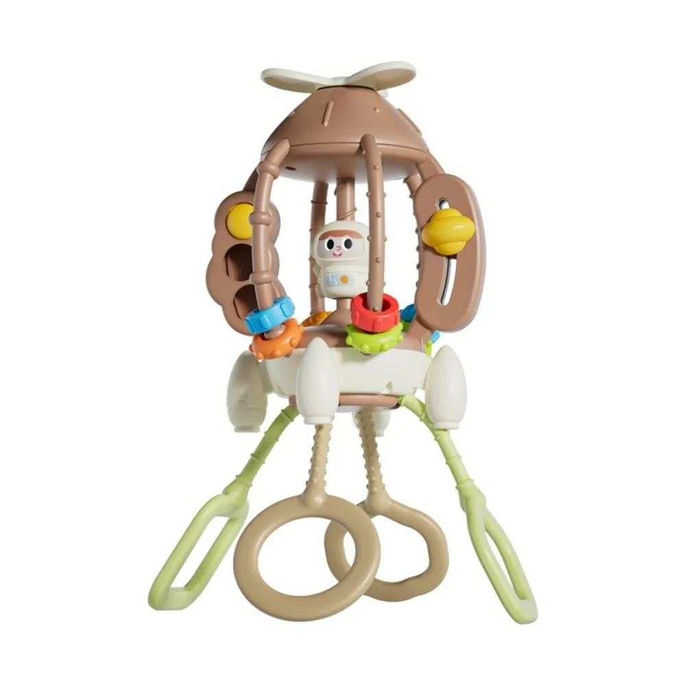 Cartoon Baby Sensory Montessori Toy Early Educational Sensory Development Pull String Sensory Toy Finger Grasp Train