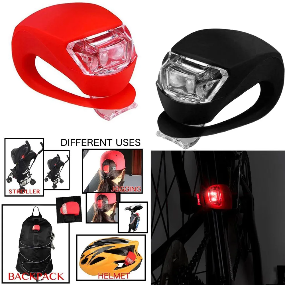 

Silicone Bike Lights Front And Back Ultra Bright Mini Frog Style Bicycle Led Light Mountain Road Flashlight Multi-Function Lamp