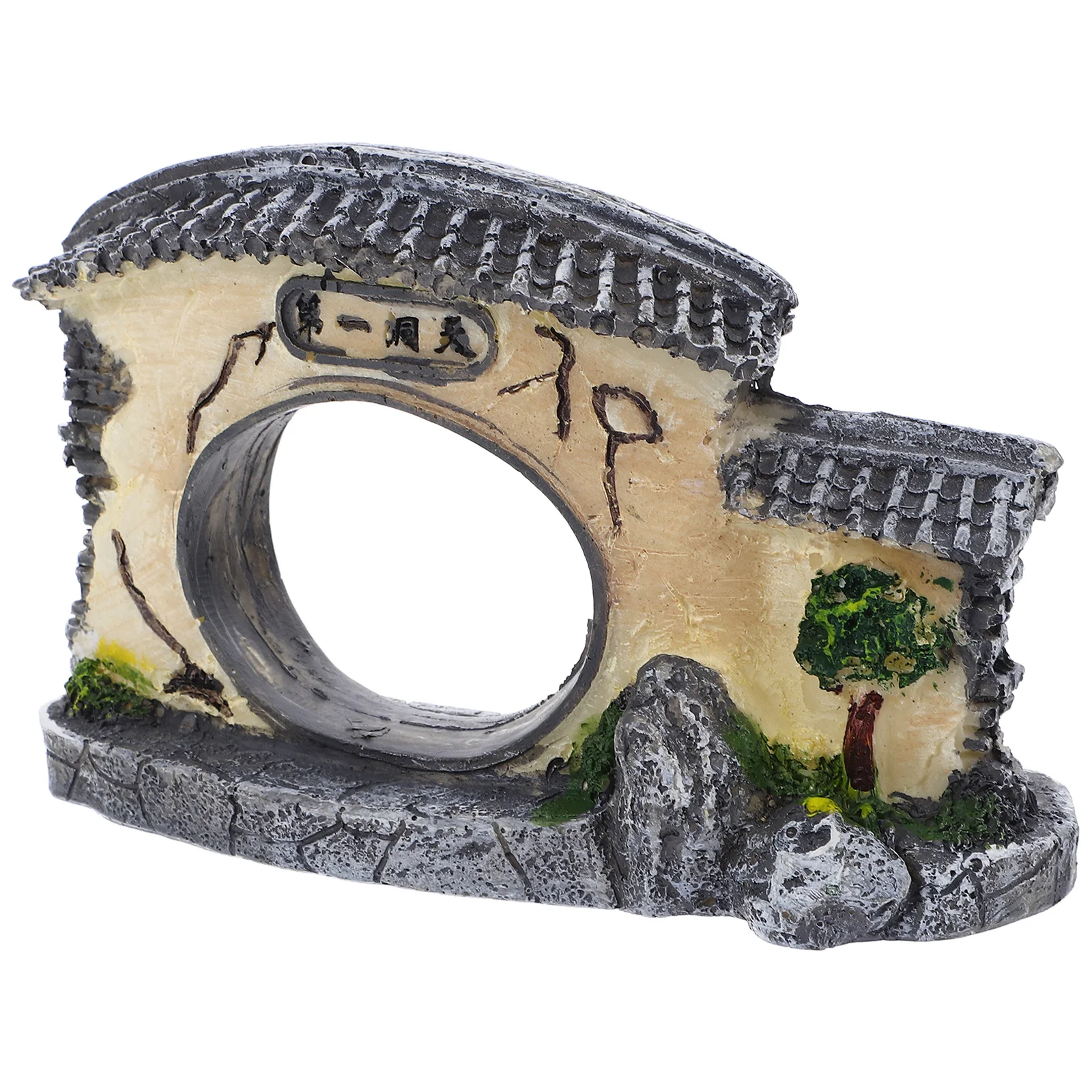 

Resin Chinese Architecture Miniature Lifelike Traditional Courtyard Decoration Fish Tank Aquarium Landscape Ornament Home Decor