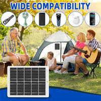 Solar Panel 3W With USB Waterproof Outdoor Hiking And Camping Portable Battery Mobile Phone Charging Bank Charging Panel