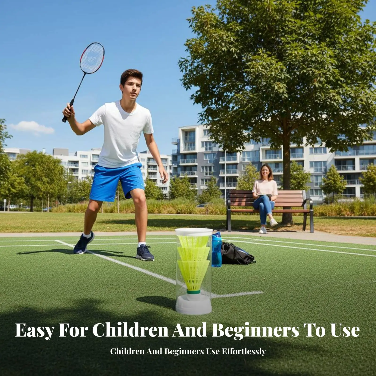 

Badminton Return Practice Device Play Anywhere Badminton Individual Practice Device Individual-Practice Shuttlecock Rebounder