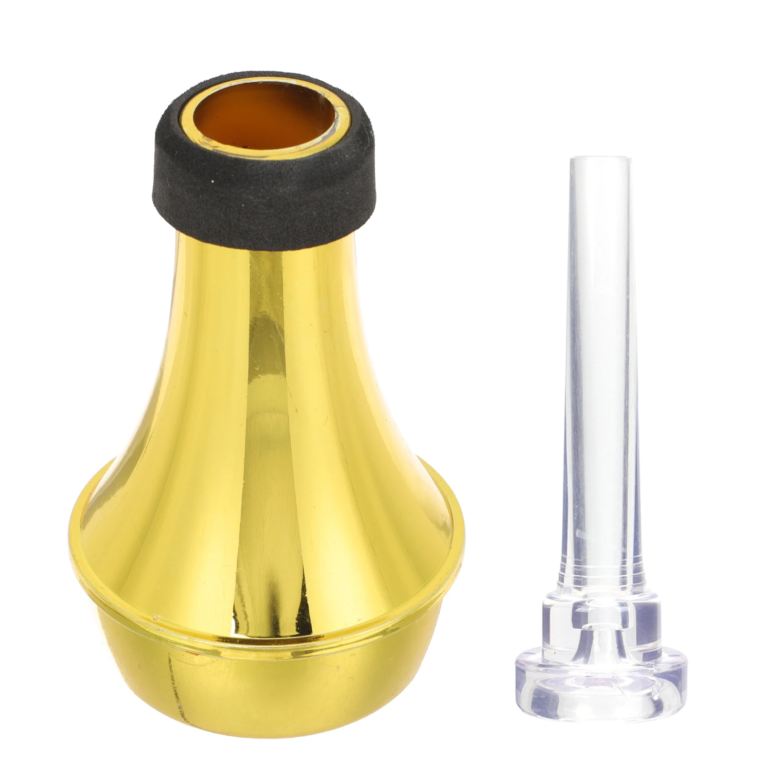 

Wormless Mouth Set Trumpet Mouthpiece Replacement Golden Abs Musical Instrument Accessory