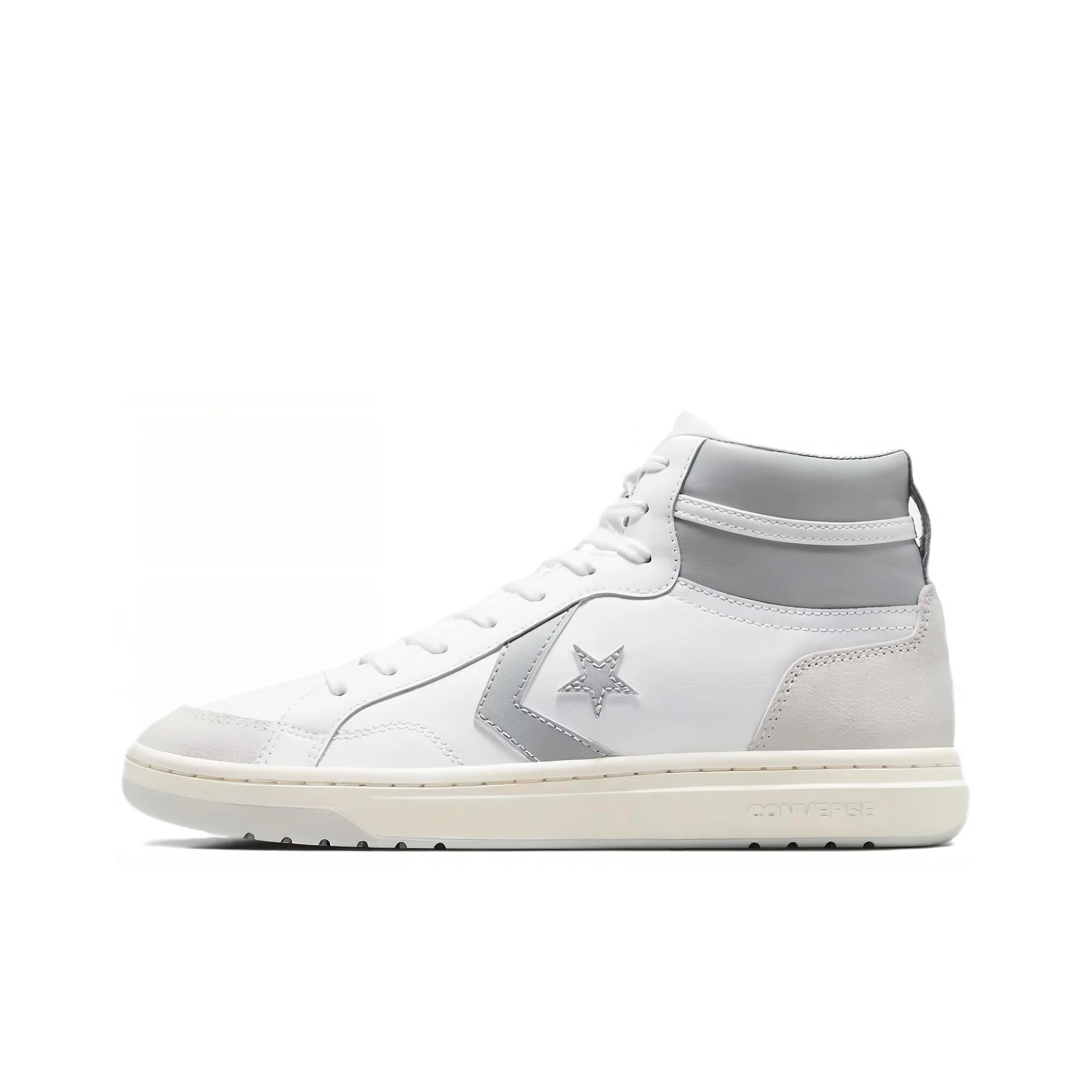 Converse Pro Blaze Classic Coverage Cushioning Lightweight High top Skateboard Shoes Unisex White Gray A09083C