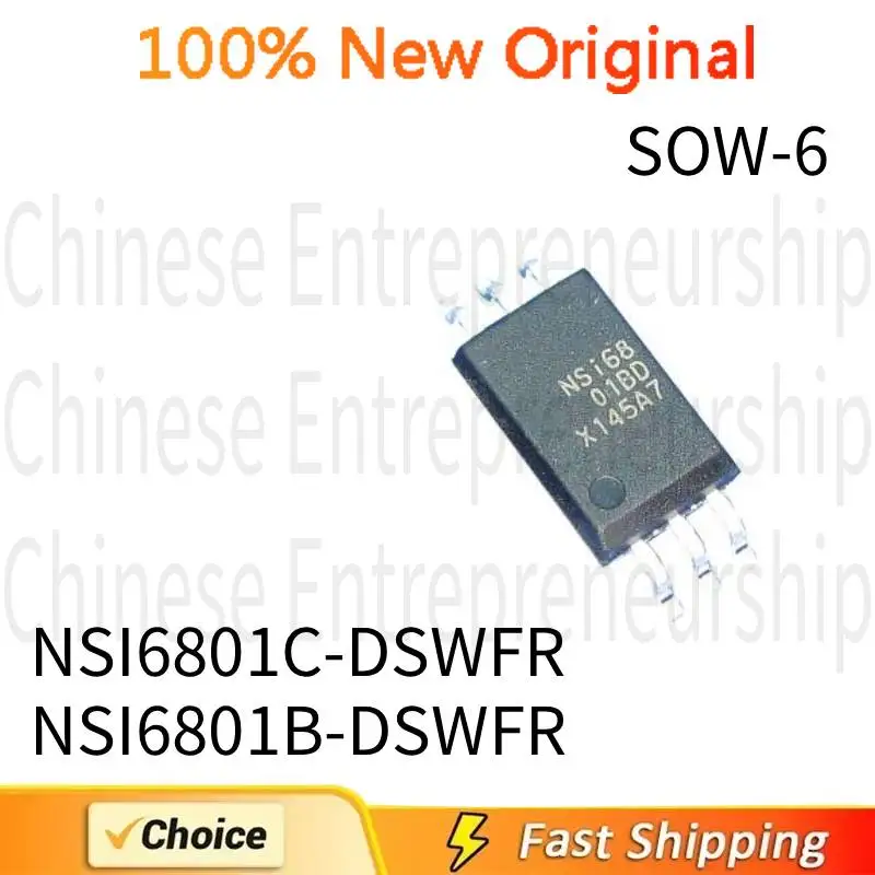 5 PCS SOW-6 NSI6801C NSI6801C-DSWFR NSI6801B NSI6801B-DSWFR SOW-6 isolated driver IC chip 100%Quality Original/Quick delivery