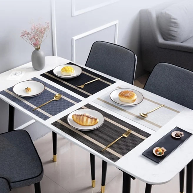 

Placemat Washable Heat Resistant Anti Slip Decorative Placemat Stain Resistant Tableware Mat Household Restaurant Kitchenware