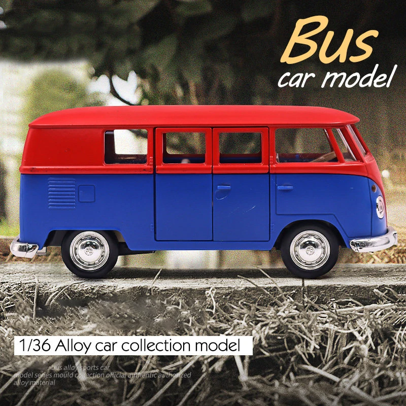 1:36 Volkswagen T1 BUS Alloy Car Model Diecasts & Toy Vehicles Model Car High Simulation Toys For Children A133