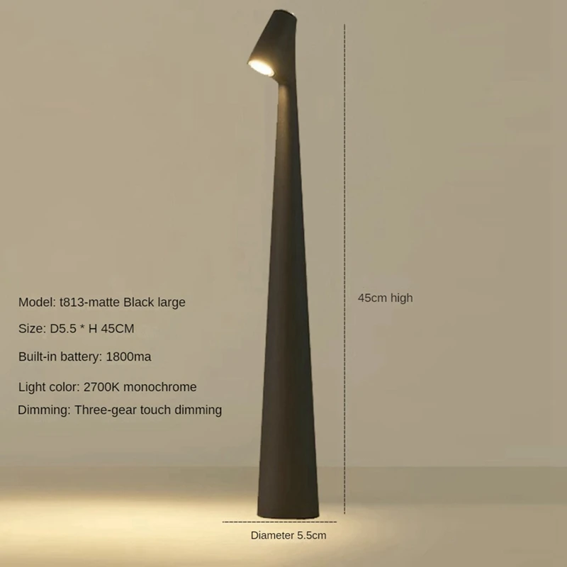 Table Lamp 1800MA Lithium Battery High Multi-Function Living Room Rechargeable Decorative Table Lamps