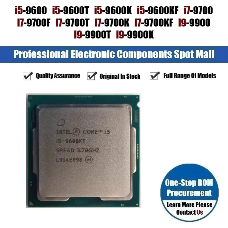 100% جديد I5-9600 I5-9600T I5-9600K I5-9600KF I7-9700 I7-9700F I7-9700T I7-9700K I7-9700KF I9-9900 I9-9900T I9-9900K بغا CPU