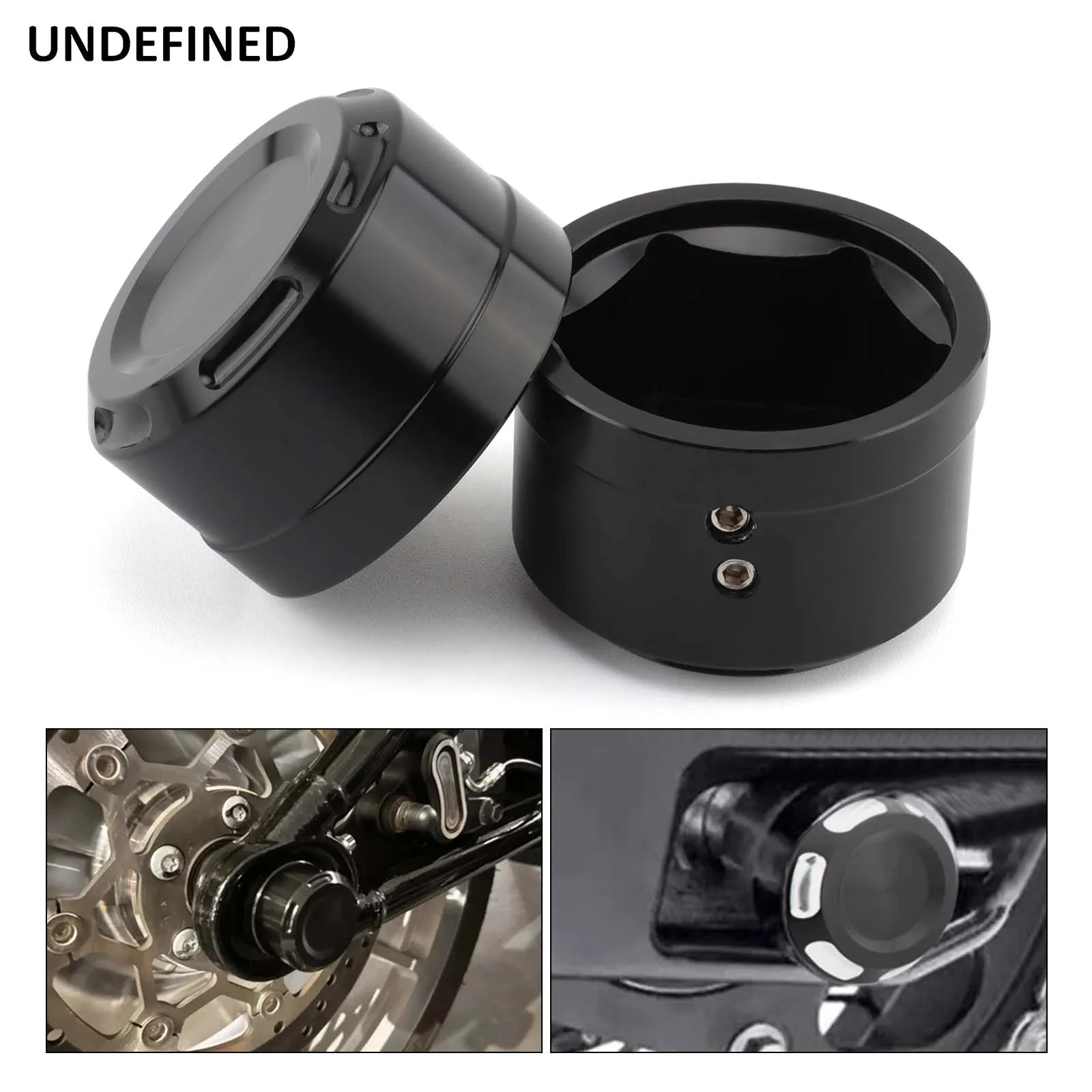 Motorcycle Black Rear Axle Bolt Nut Cap Cover For Harley Softail 2018-2024 Fat Boy Street Bob Low Rider Slim Deluxe Sport Glide