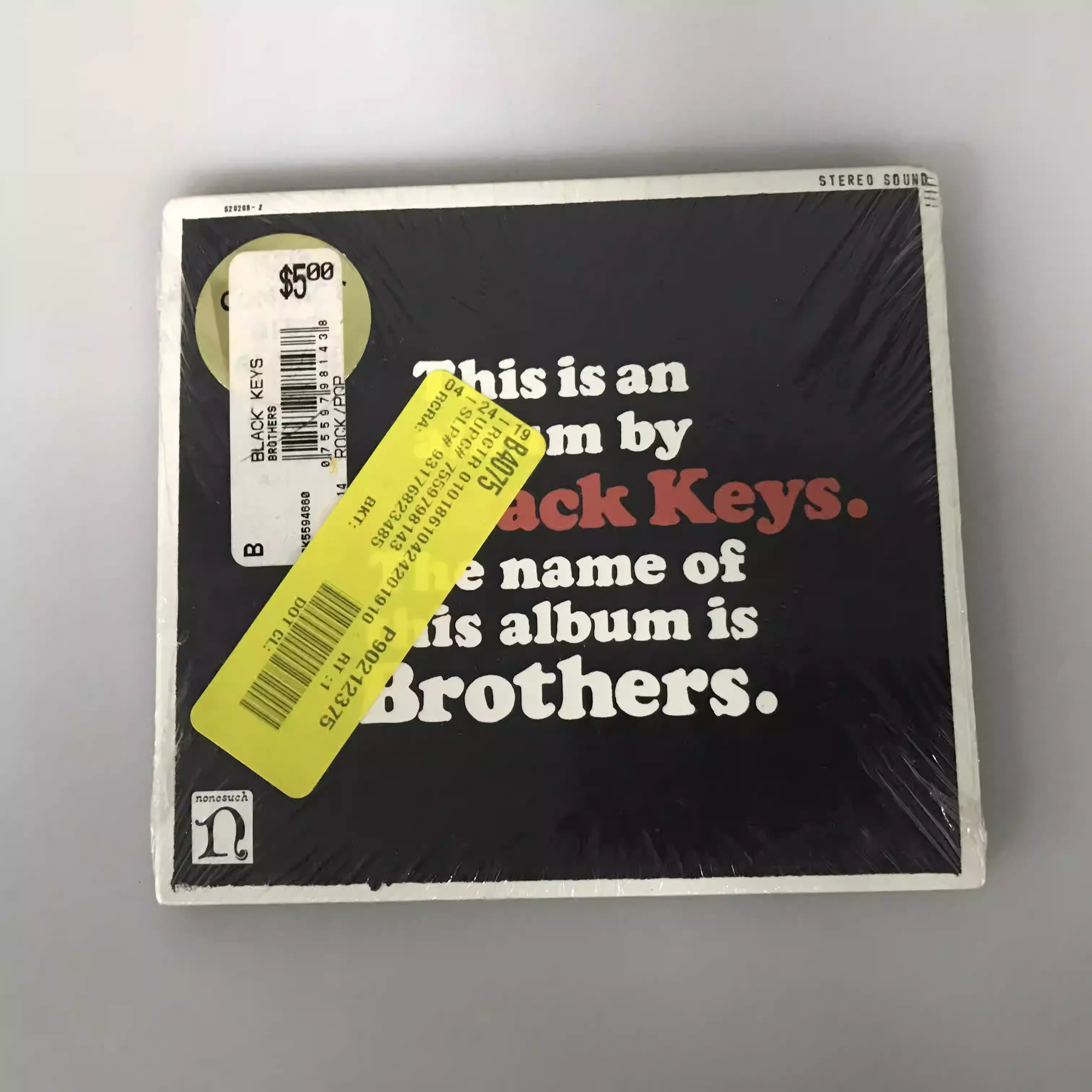 

Classic Blues Rock & Garage Rock Album The Black Keys Music CD Brothers Music Record