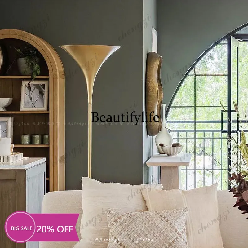 9344 North American floor lamp American retro designer hotel high-end decorative ambient light