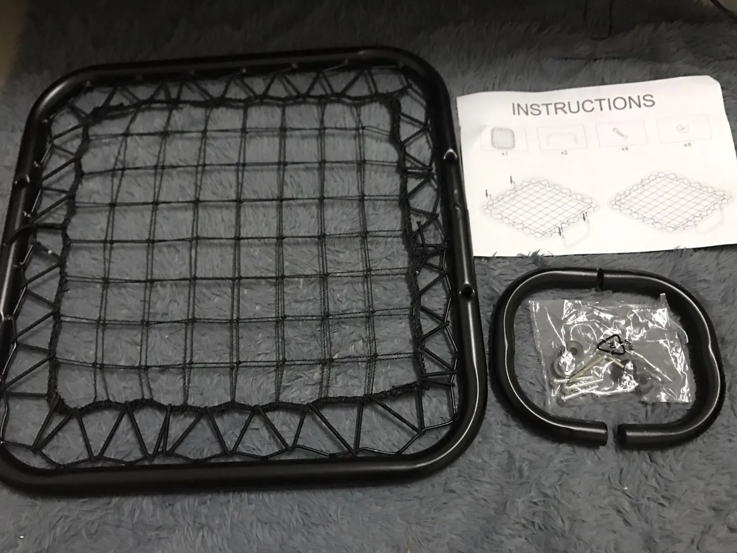 Fußball Torwart Agility Trainingsausrüstung Tragbares Handheld Fußball Rebound Net