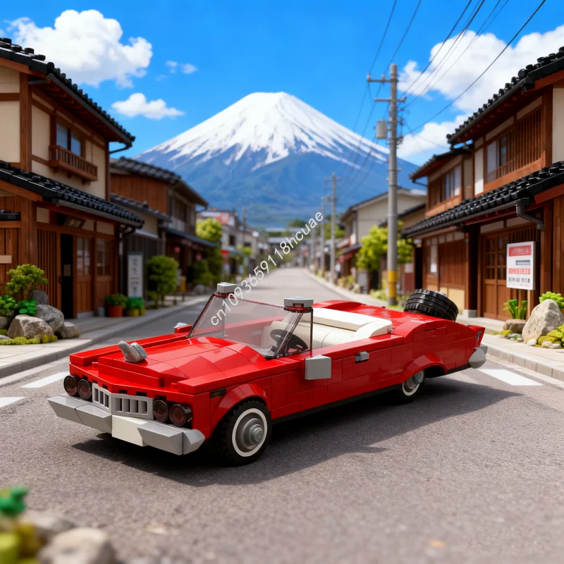 264 قطعة MOC الطراز القديم ليموزين مدينة أبطال نموذج اللبنات العمارة لتقوم بها بنفسك ألعاب إبداعية التعليم هدية الكريسماس للأطفال #1