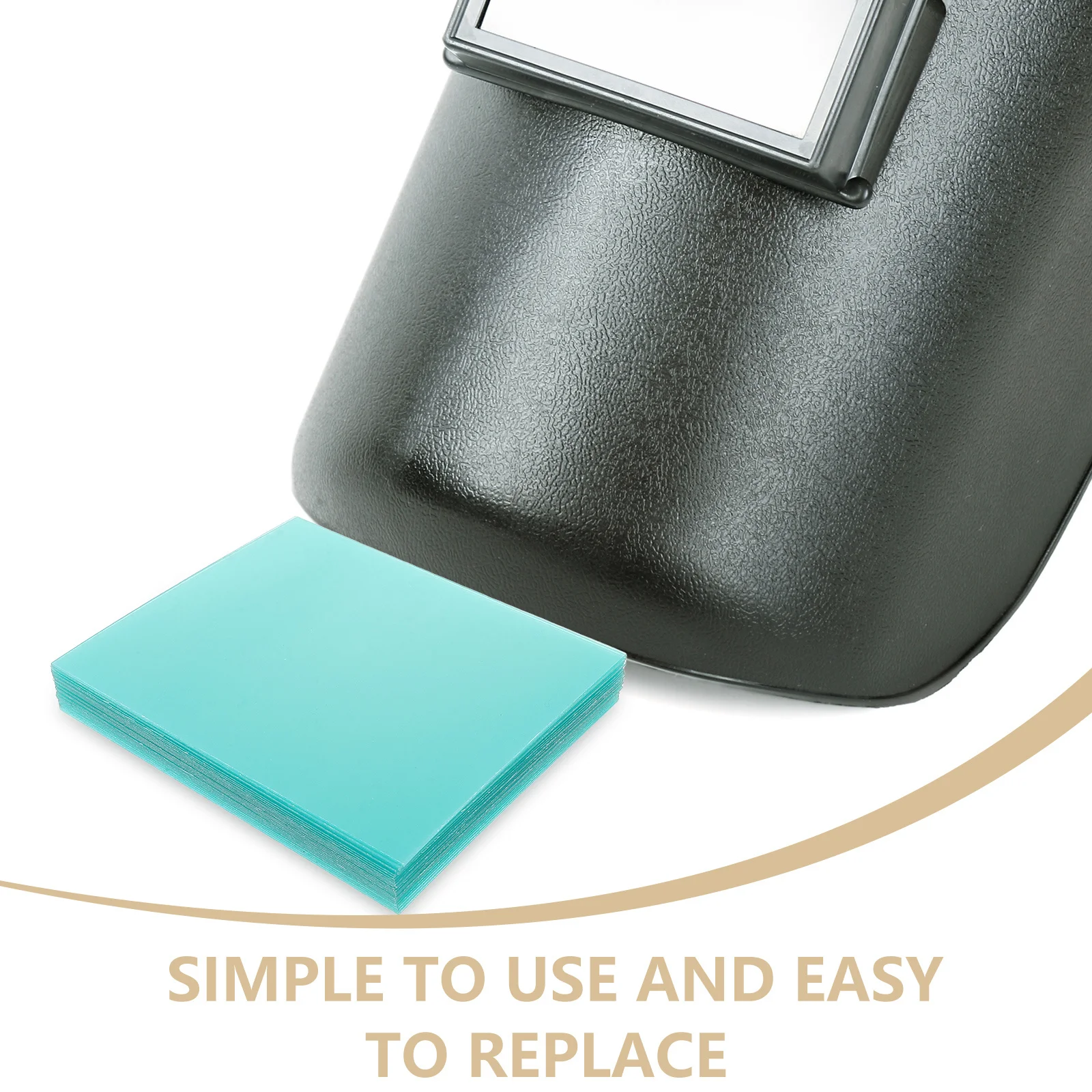 30pcs Clear Protective Lens For Welding Covers Replacement Durable Pc Material Easy Replace Universal -Darkening