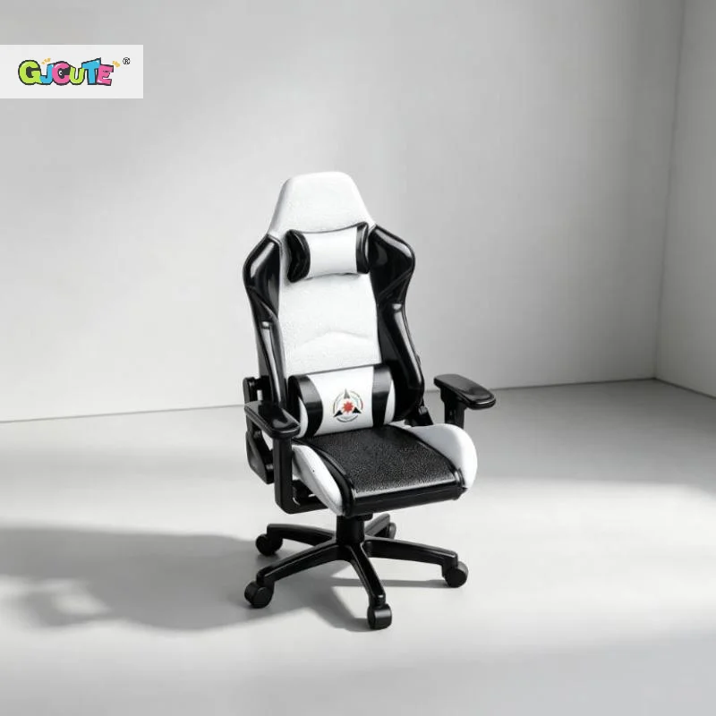 Mini Gaming Chair Model Dollhouse Rotatable Armchair Miniature Furniture For 1/12 Doll House Diorama Scene Collectible Toy Gift