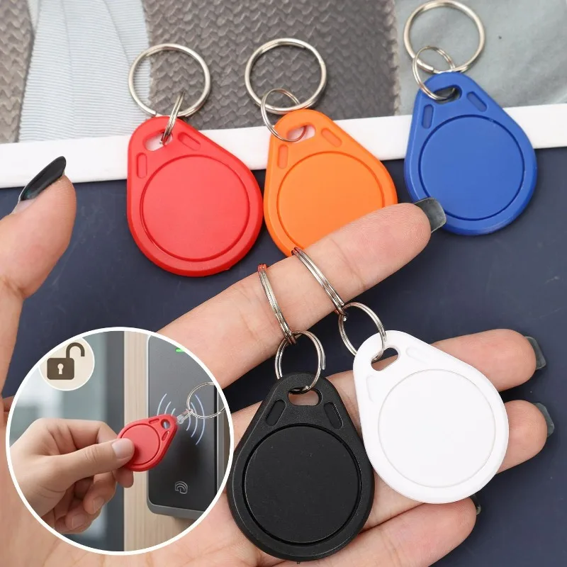 1/10pcs NFC Tag Keychain Rewritable DIY Blank Token Card Waterproof Keyrings for Access Control Hotel Home Keys Charms Pendants