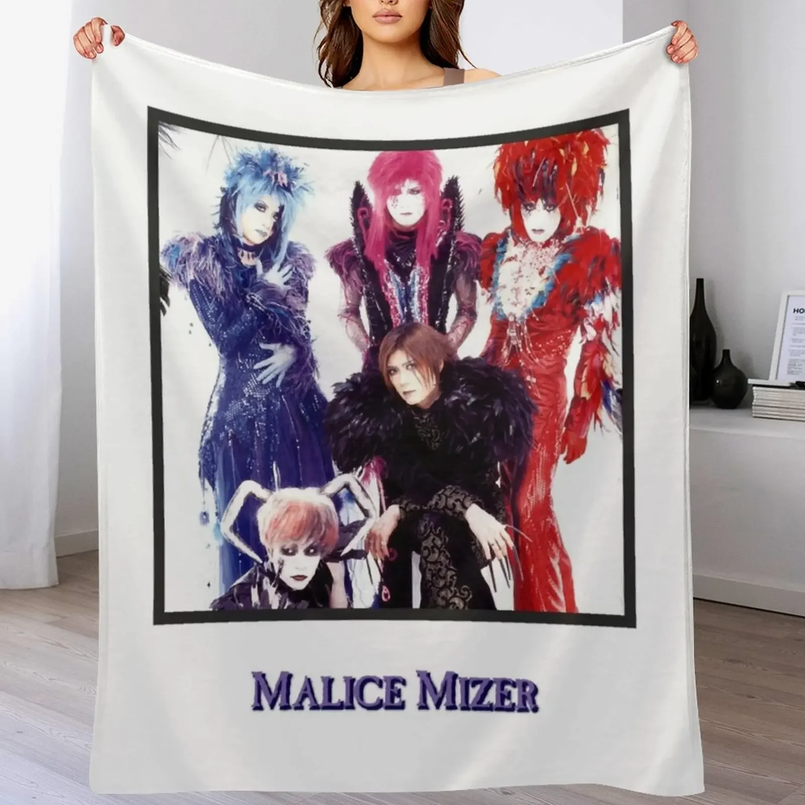 

Lover Gifts malice mizer Retro Vintage Throw Blanket Comforter Multi-Purpose Vintage Shaggy Blankets