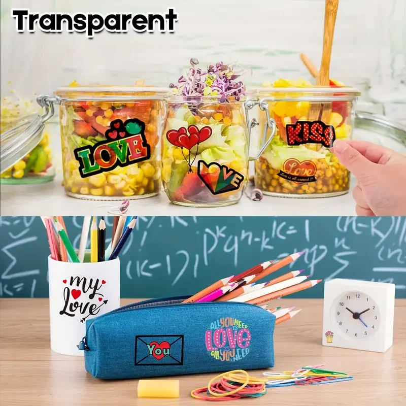 HUSPER 10 Sheets A4 Clear Vinyl Sticker Paper Non-Waterproof for Inkjet Printer Label Paper 8.3x11.7 Inch Home & Office Use