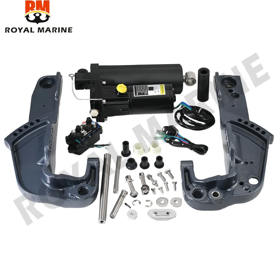 65W-43111-00-4D 65W-43112-00-4D 65W-43800 Single Ram Power Tilt Trim Unit/Clamp Bracket Set For Yamaha Outboad 2T 40HP 4T F25