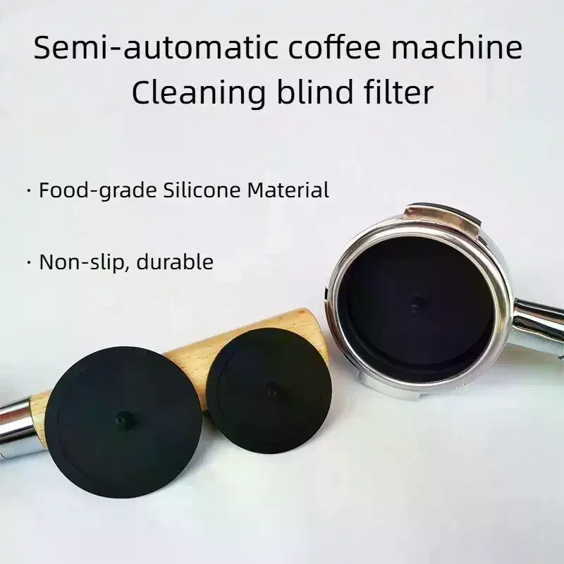 Portafilter Backwashing Tool Silicone Blind Filter Backflush Disk Rubber Cleaning Disc Insert For Coffee Machine 51/58mm