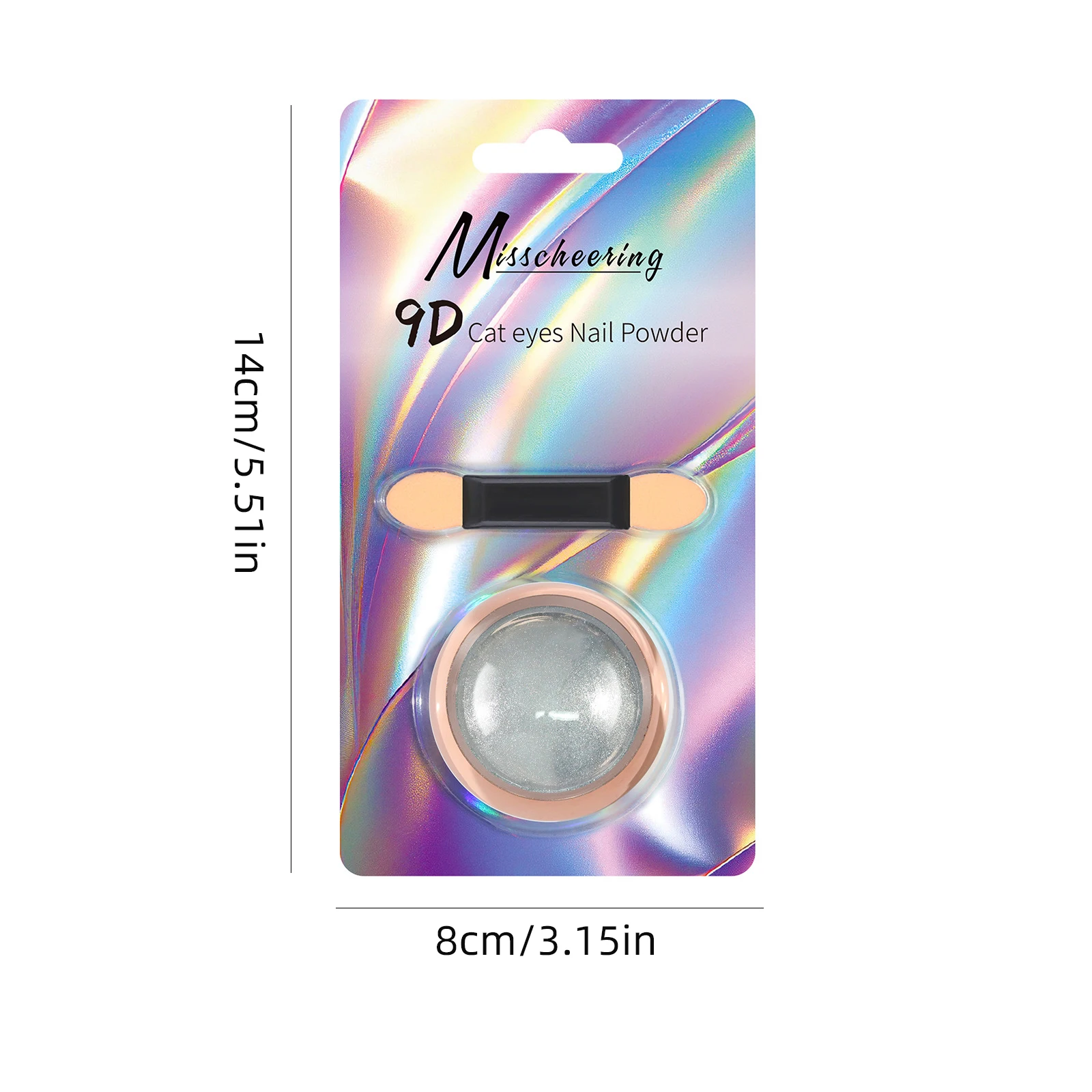 Aurora Cat Magnetyczny Puder do Paznokci Chrom Pigment Metaliczny Efekt Kameleon Brokat do Paznokci Dekoracja Manicure