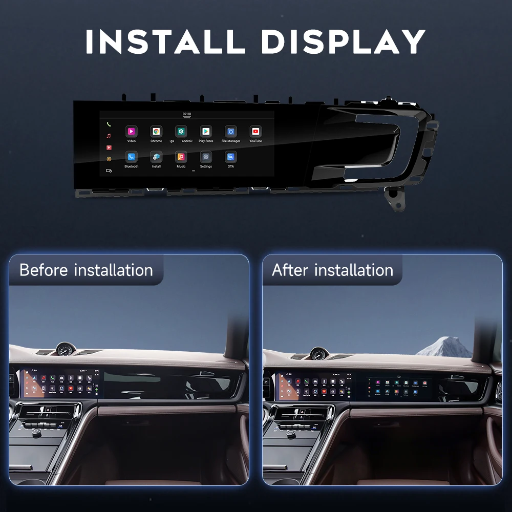 15 '' Inch Android Car Radio Carplay Co-pilot Passenger Screen for por  2024