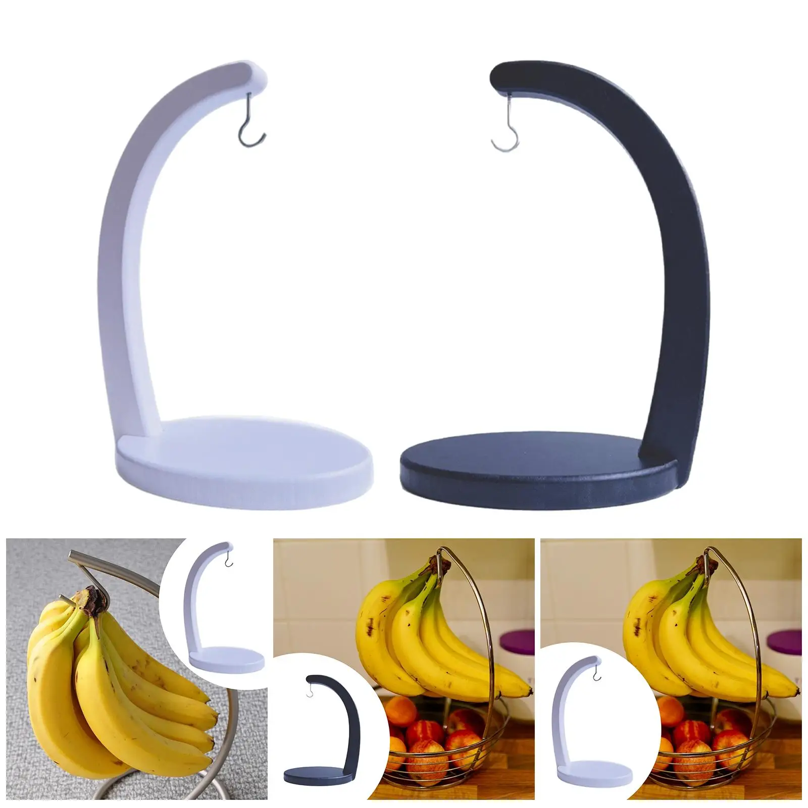 

Banana Hanger Banana Stand Convenient Household Storage Sturdy Modern Versatile for Kitchen Countertop Steel Hook Multi Purpose