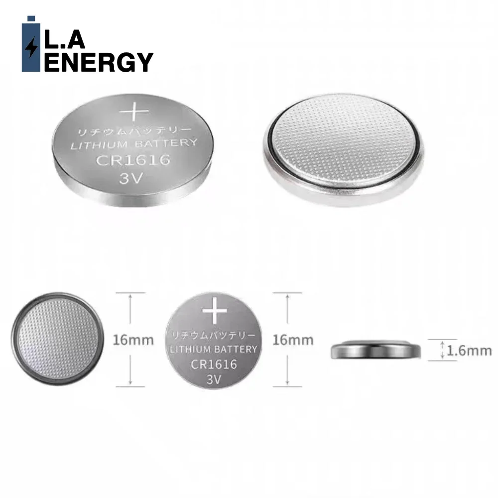 2PCS 3V 50mAh CR1616 Button Battery CR 1616 DL1616 BR1616 5021LC LM1616 for Watch Car Remote Control Lithium Battery