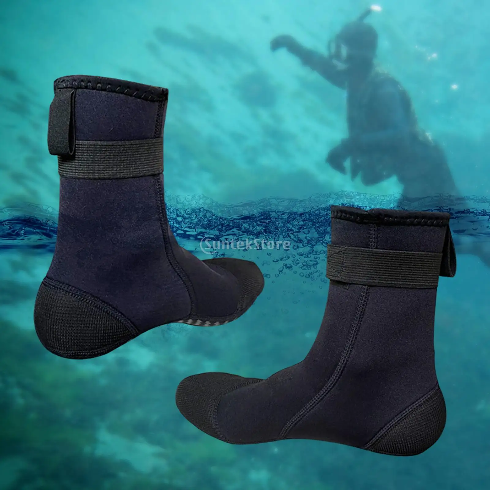 3mm Neoprene Diving Socks Swim Water Boots Non-slip Beach Boots Wetsuit Shoes Warming Snorkeling Diving Surfing Socks For Adults