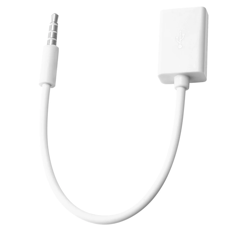 

AEE7-3.5 мм штекер AUX аудио разъем к USB 2,0 женский кабель-конвертер шнур автомобильный MP3 для смартфонов мобильных телефонов