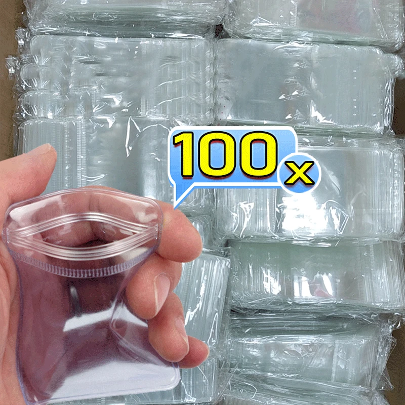 10100pcs PVC Self Sealing Jewelry Package Bags Reclosable Thicken Transparent Anti-Oxidation Gifts Packaging Storage Pouches