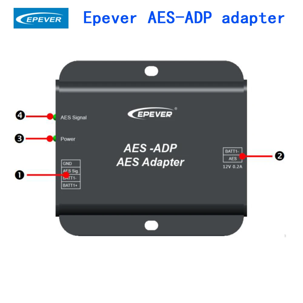 Adapter Epever AES-ADP konwertuje sygnał 5V-AES kontroler słoneczny na łatwe i wygodne połączenie 12V-AES