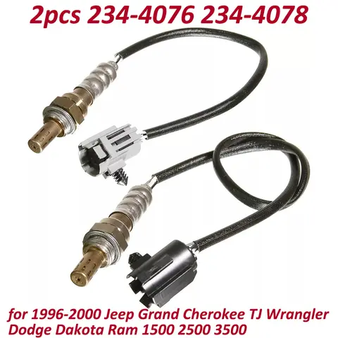 업스트림 및 다운스트림 O2 산소 센서 234-4076 234-4078 1996-2000 Jeep Grand Cherokee TJ Wrangler Dodge Ram 1500 2500 3500