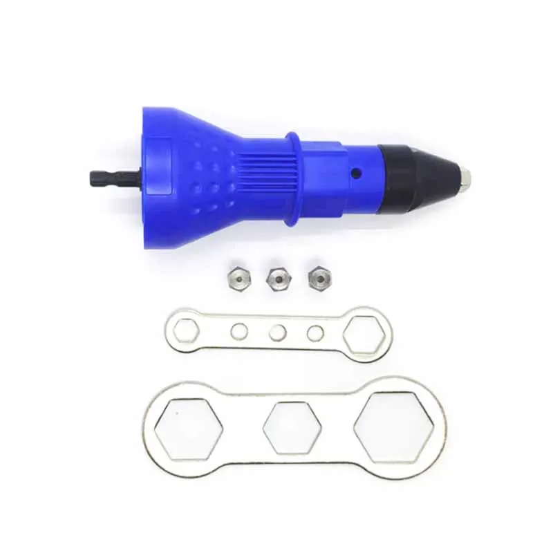 1Set Electric Pull Rivet Conversion Adapter Multi-function Electric Rivet Nut Guns Riveting Drill Adaptor Nut Tool  Nail Gun