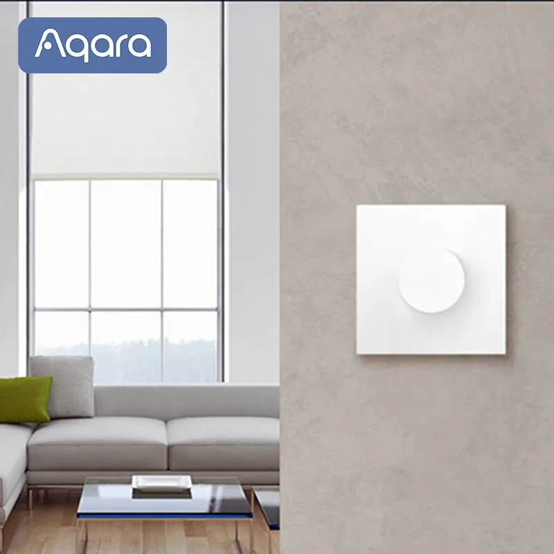 Aqara Dimmer Switch H1 Wireless Rotary Switch With Neutral Zigbee 3.0 Remote Control For Bulb Curtain Work with Aqara Home APP