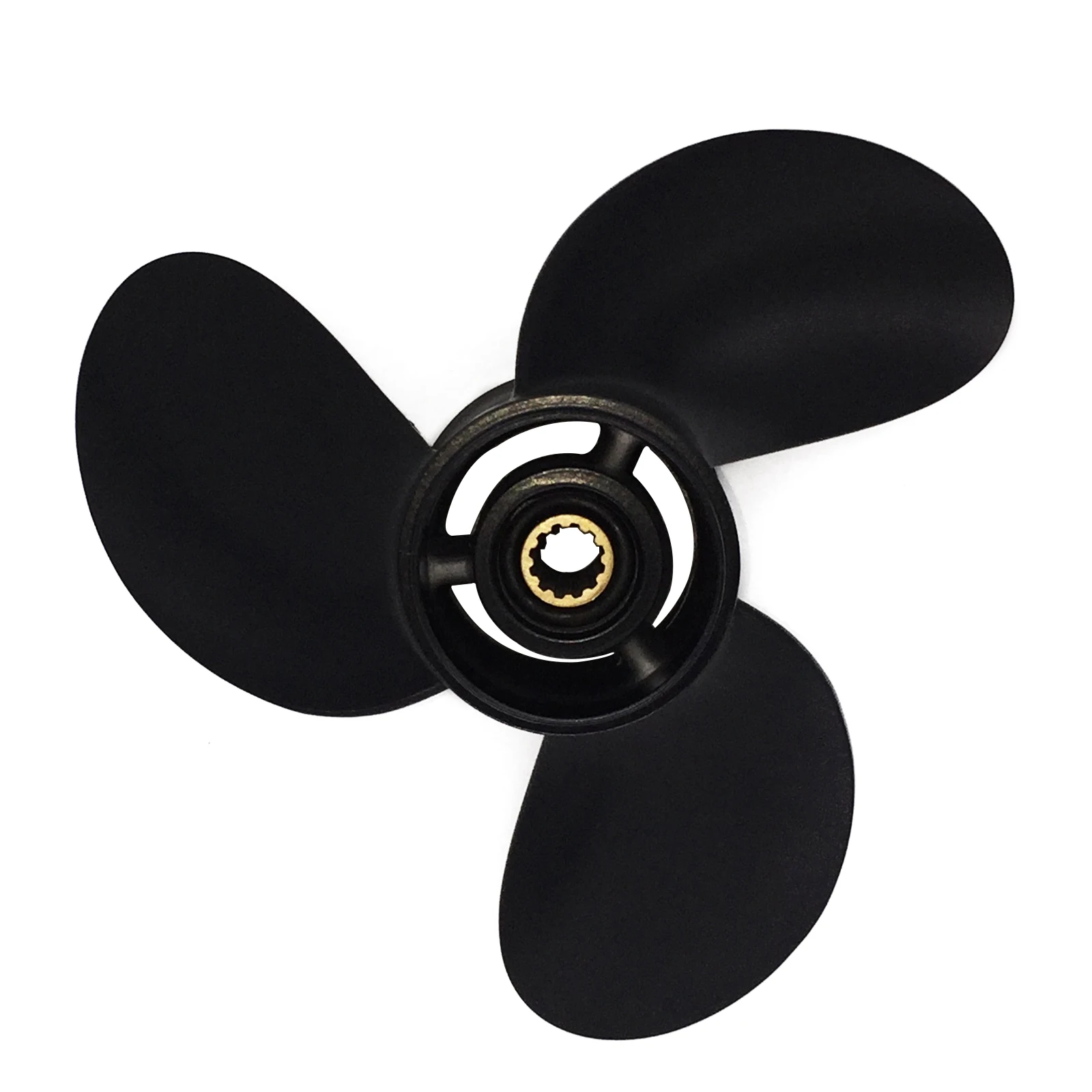 Boat Propeller 9.25x11 for Tohatsu 9.8HP-18HP 3 Blades Aluminum 14 Tooth RH OEM NO: 362B641090 9.25x11