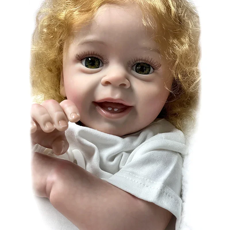 

60CM High Quality Realistic Babies Doll Baby Reborn Toddler Popular Girl Doll Soft Cuddle Body