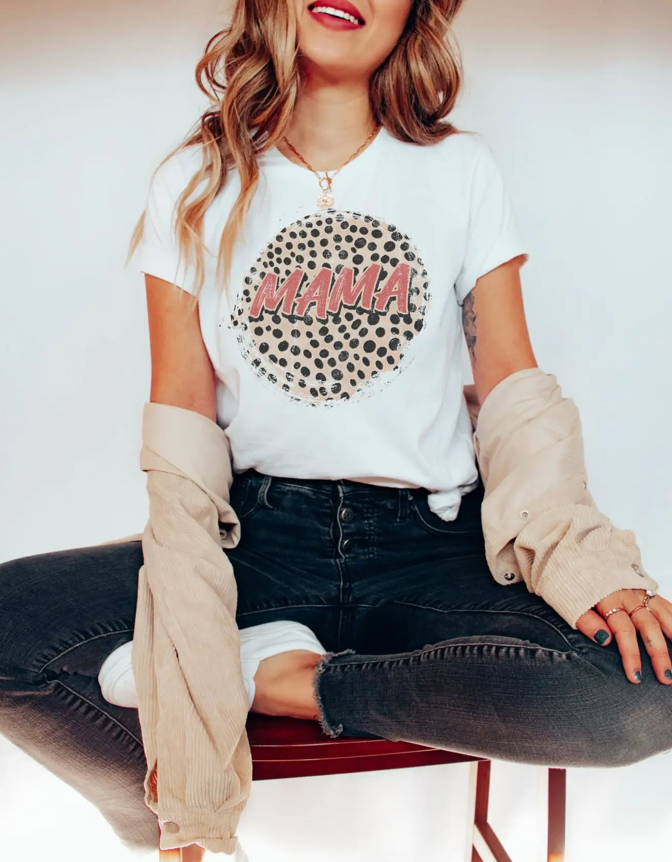 Camiseta Leopard Mama